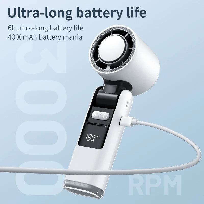 Turbo Charged Handheld Fan